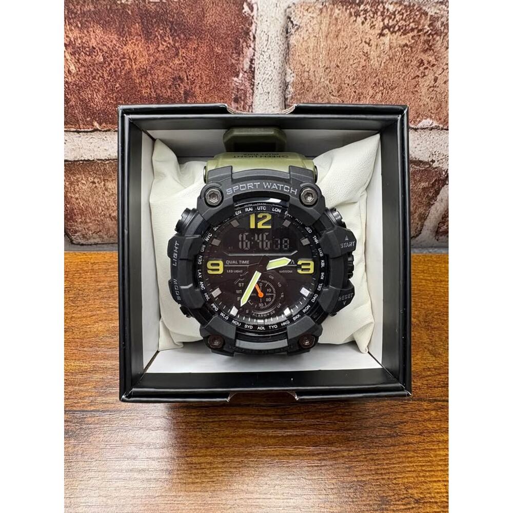 Activa X Invicta BlackOps Digital Men's Watch - 56mm Green Band